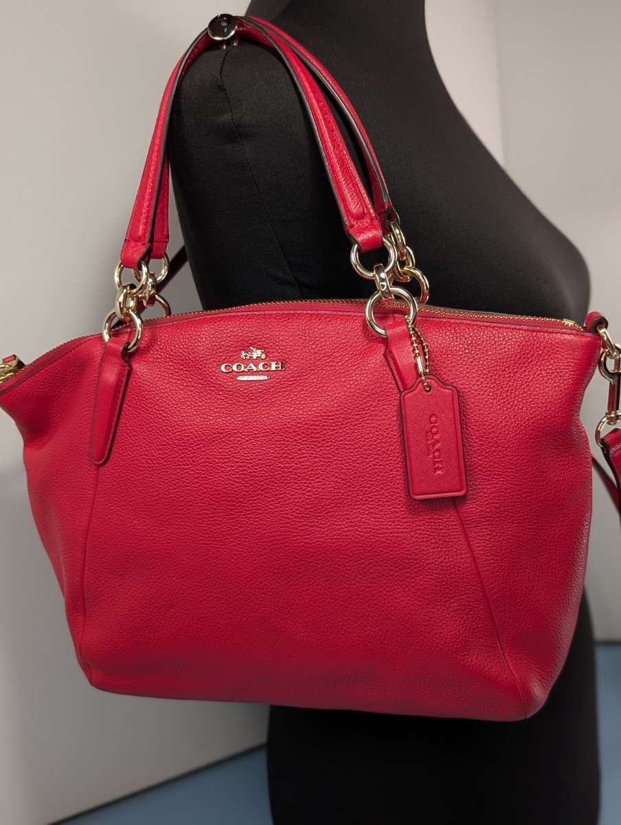 Vintage Y2K Coach Madison Tods Red Leather Crossbody Bag