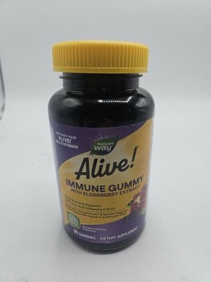 Nature's Way Alive! Immune Support* Gummies with Elderberry Extract, 90 cnt