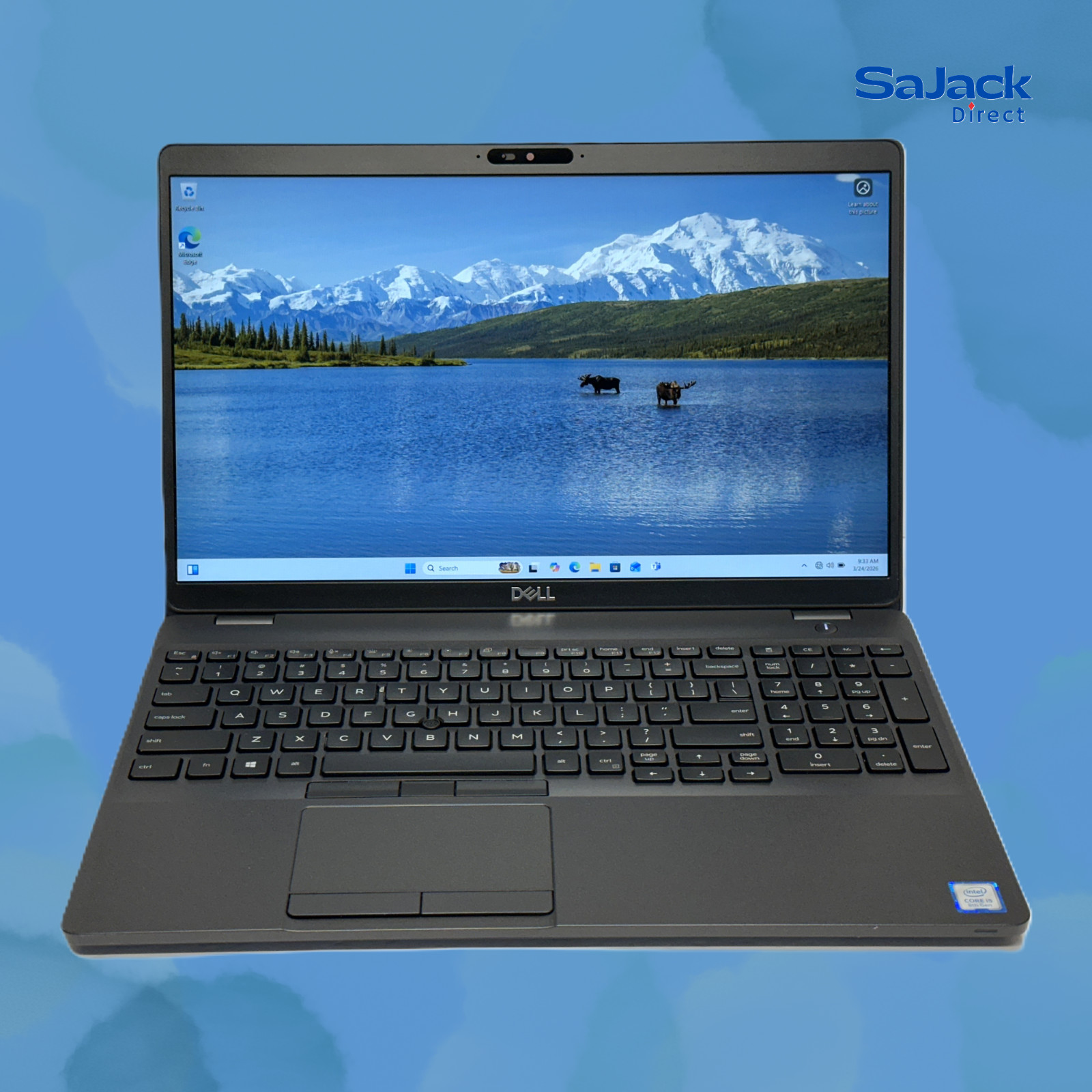 Dell Latitude 5500, 15.6-Inch Laptop, with Intel Core i5-8265U, 128 GB SSD (Solid State Drive), Windows 11 Pro