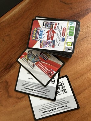 Pokémon TCG Live Online-Code Karten Lot/Stapel Deutsch Standardgröße
