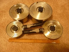 Fagor 10 piece "traveling" pots, are stacked inside each other with clamps