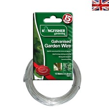 Transparent Zinc Coated Galvanised Wire 15m, 1.6mm - Garden & Craft Essential