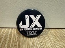 IBM JX Computer Pin Promo Button Vintage Bag Lapel Gear