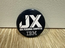 IBM JX Computer Pin Promo Button Vintage Bag Lapel Gear