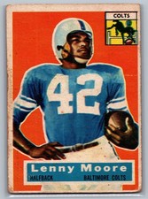 1956 Topps - Lenny Moore #60 (RC) - HOF (No Creases)