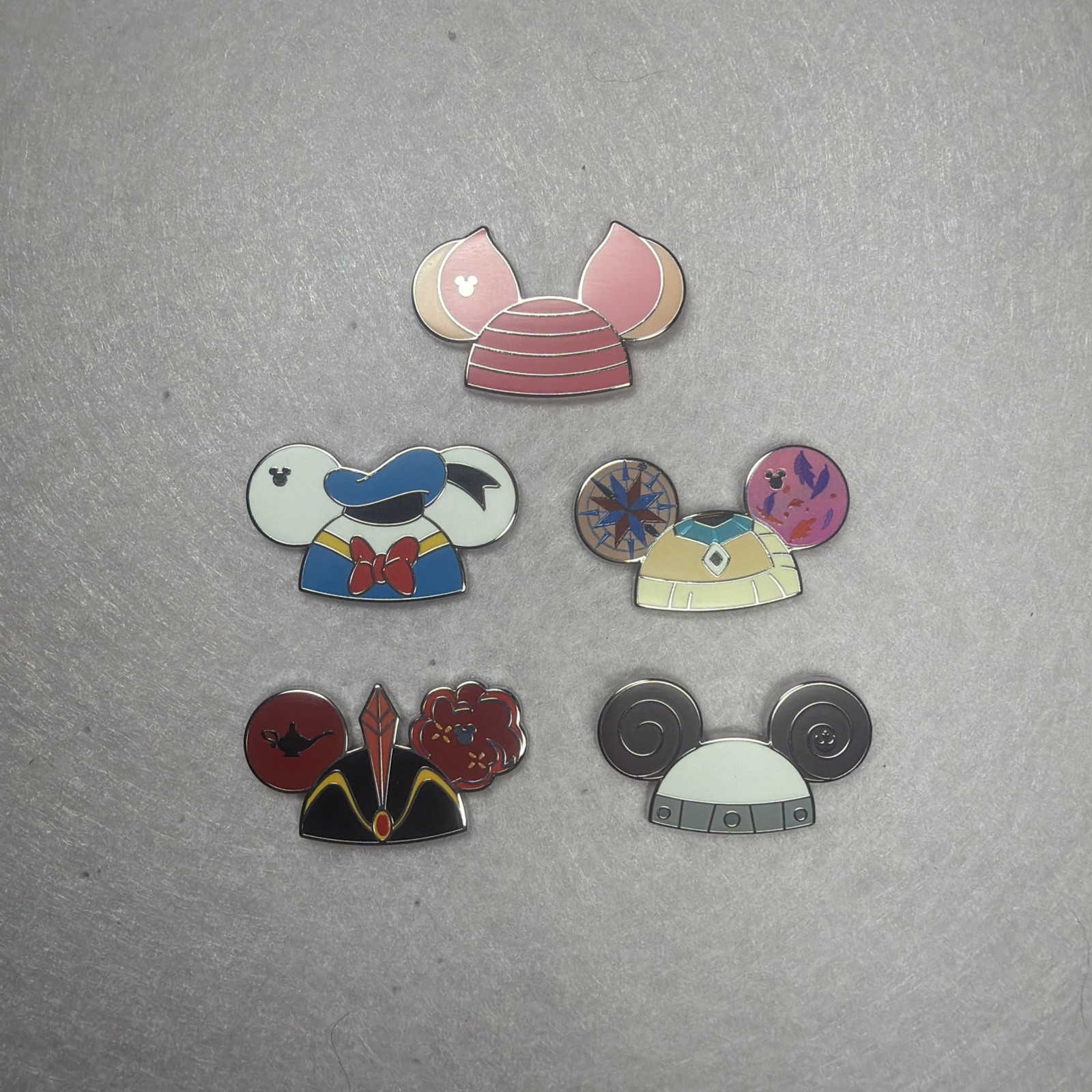 WDW Disney World Hidden Mickey Pins 2026 Wave B Ear Hats Set of 5 Pins