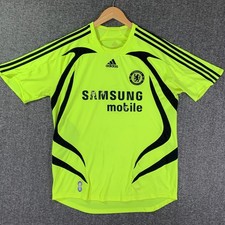 Vintage Chelsea Jersey Men Large 2007 Neon Green Adidas Futbol Football