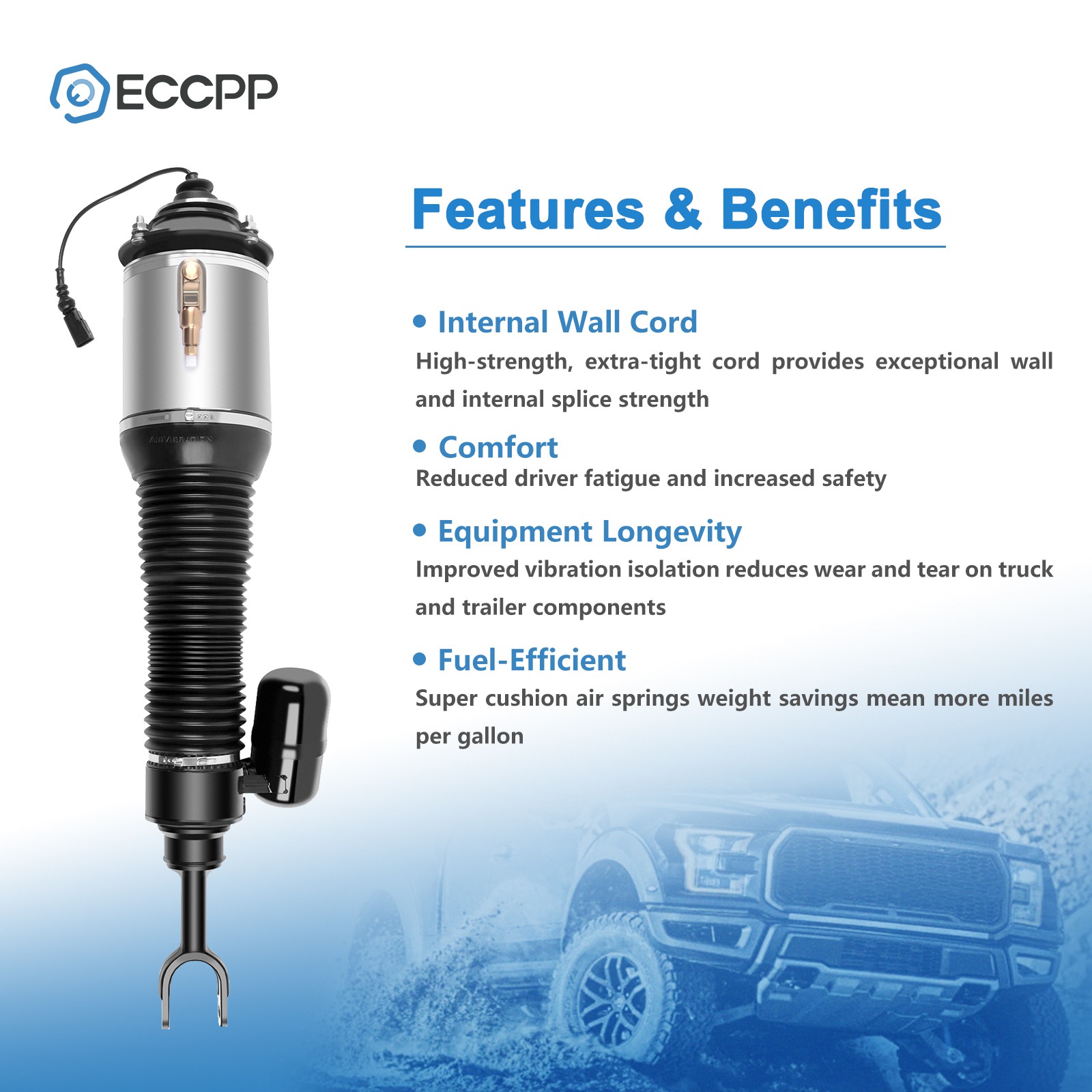 Front Left Air Suspension Shock For Volkswagen Phaeton Bentley Continental