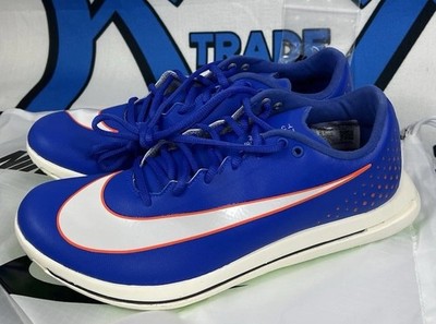 Size 9 NIKE Triple Jump Elite 2 Track Spikes Blue White Orange Mens AO0808-400