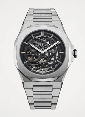 NEW D1 MILANO Skeleton Silver D1-SKBJ10 Men's Automatic Watch
