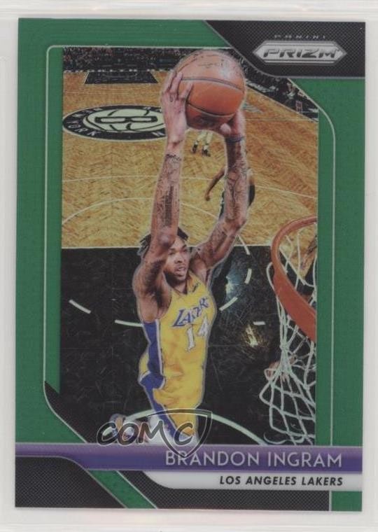 2018-19 Panini Prizm Green Prizm Brandon Ingram #26 4l3