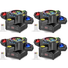 RGBW 4 IN 1 DJ Light w/ Laser Effect 4 Arms Moving Head Light DMX Stage Light US