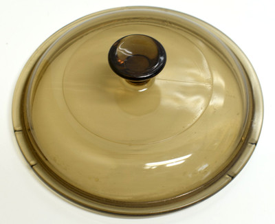 Vision Pyrex Corning Ware Replacement Lid Amber For 1L Pot/24 Oz. V-1-C 6'' Wide