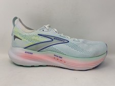 Women's Brooks Glycerin 22, White/Limpet Shell/Amparo Blue, 11 B Medium US