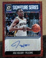 Jrue Holiday 2018-19 Panini Donruss Optic Signature Series Red Auto #SG-JHD