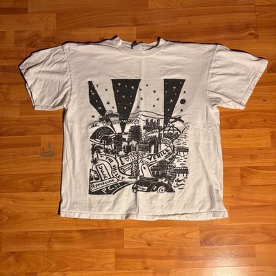Vintage White Black California Map Graphic Tee State USA Shirt