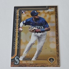Topps Gilded 2025 Gold Rookie Ryan Bliss /99 Seattle Mariners