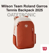 Wilson Team Roland Garros Tennis Backpack 2025 Hold 2 Racquets, BRAND NEW