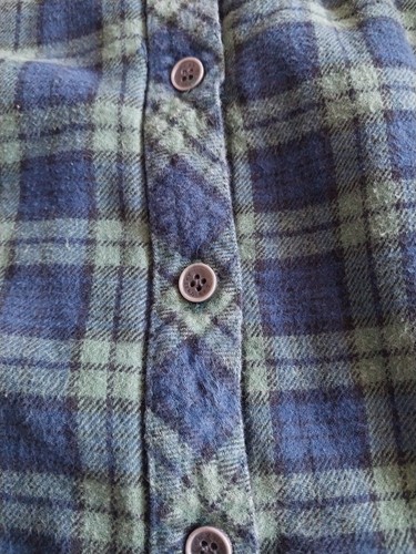 Lee Valley Ireland Sherpa Lined Flannel Shacket Plaid Navy Green Damen Gr. L - Bild 4 von 7