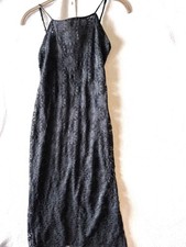 URBAN OUTFITTERS Out From Under XS Floral Lace Slip Dress Lingerie Mesh Black