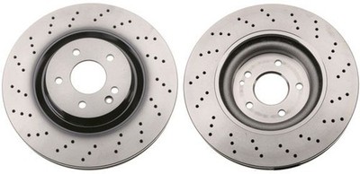 2x TRW Bremsscheibe DF6741S für MERCEDES-BENZ