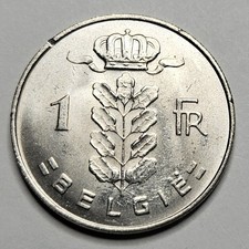 1965 Belgium 1 One Franc - Dutch Text - Belgian - World Coin - Europe 