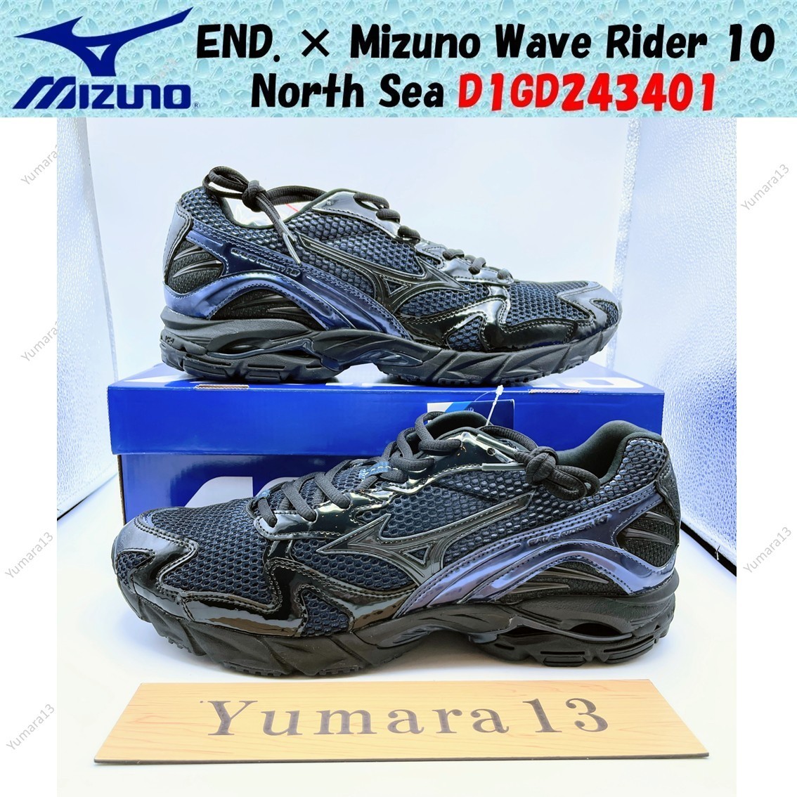 END. × Mizuno Wave Rider 10 North Sea D1GD243401 Men's Size | eBay
