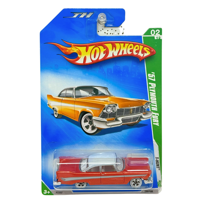 Hot Wheels Treasure Hunt T-Hunt 1957 Plymouth Fury 1:64 Diecast | eBay