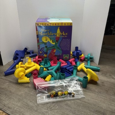 Discovery Toys Super Marbleworks Raceway Construction Build 37 pieces + Marbles