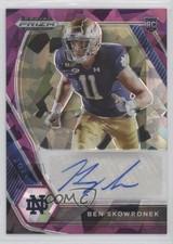 2021 Panini Prizm Draft Picks Purple Ice 61/99 Ben Skowronek #DPA-BSK Auto 03ks