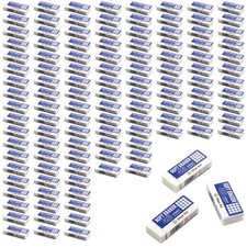 120 PCS White Erasers Bulk LatexFree Soft Office School Teachers Supplies