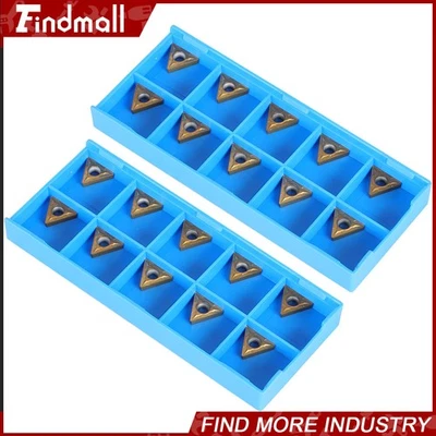 FINDMALL 20Pcs TCMT110204 TCMT21.51 Carbide Inserts For Lathe Turning Tool Boring