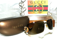 AUTHENTIC VTG 80's GUCCI GG 2801/S LUNETTE BRILLE BAMBOO SUNGLASSES BX 67 RB TF
