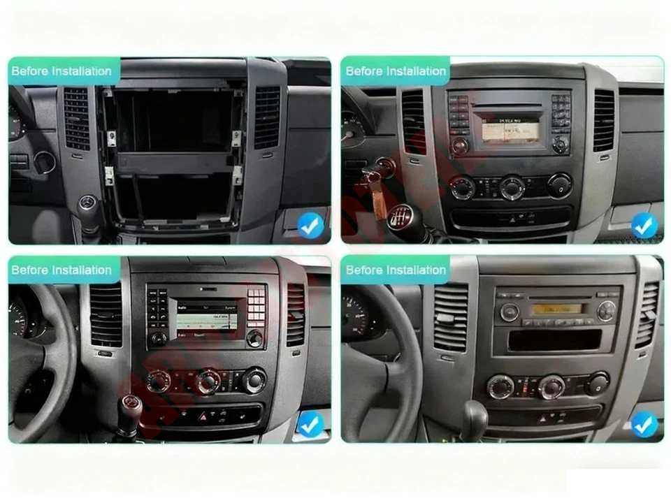 64G para Mercedes Benz Sprinter 2006-2018 Android 15 Apple CarPlay rádio de carro GPS - Imagem 2 de 4