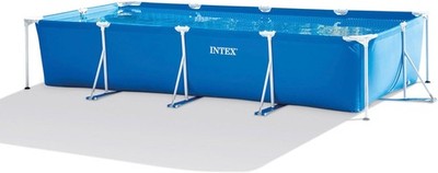 Intex Rectangular Frame Above Ground Pool Set with Pump 14ft 9.25in x 7ft 2 5/8i