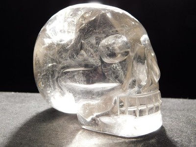 wOw! VERY Translucent AAA Quartz Smoky Crystal SKULL From Brazil 212gr