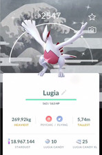 Shiny Lugia Silver Background Instant Deliver Pokemon Trade Go