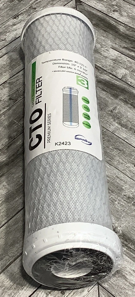 3 filters iSpring Standard Reverse Osmosis RO Systems CTO GAC Sediment Cartridge - Image 4 of 4