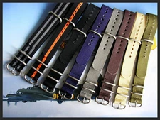 18mm Grey NATO G10 UTC Heavy Ballistic Nylon dive Military watch strap IW SUISSE