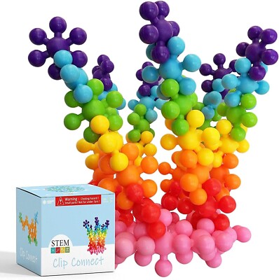 Clip Connect 100 Pieces Diameter 1.5'', Interlocking Solid Plastic