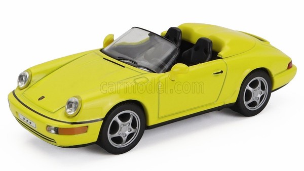 Modellauto Statisch Diecast Porsche 911 964 Speedster Spider 1993 Gelb 1:43-image