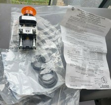 ALLEN BRADLEY 800H-FRXTQ24RA5 SER F Twist Illuminated Push Stop Button ORANGE  