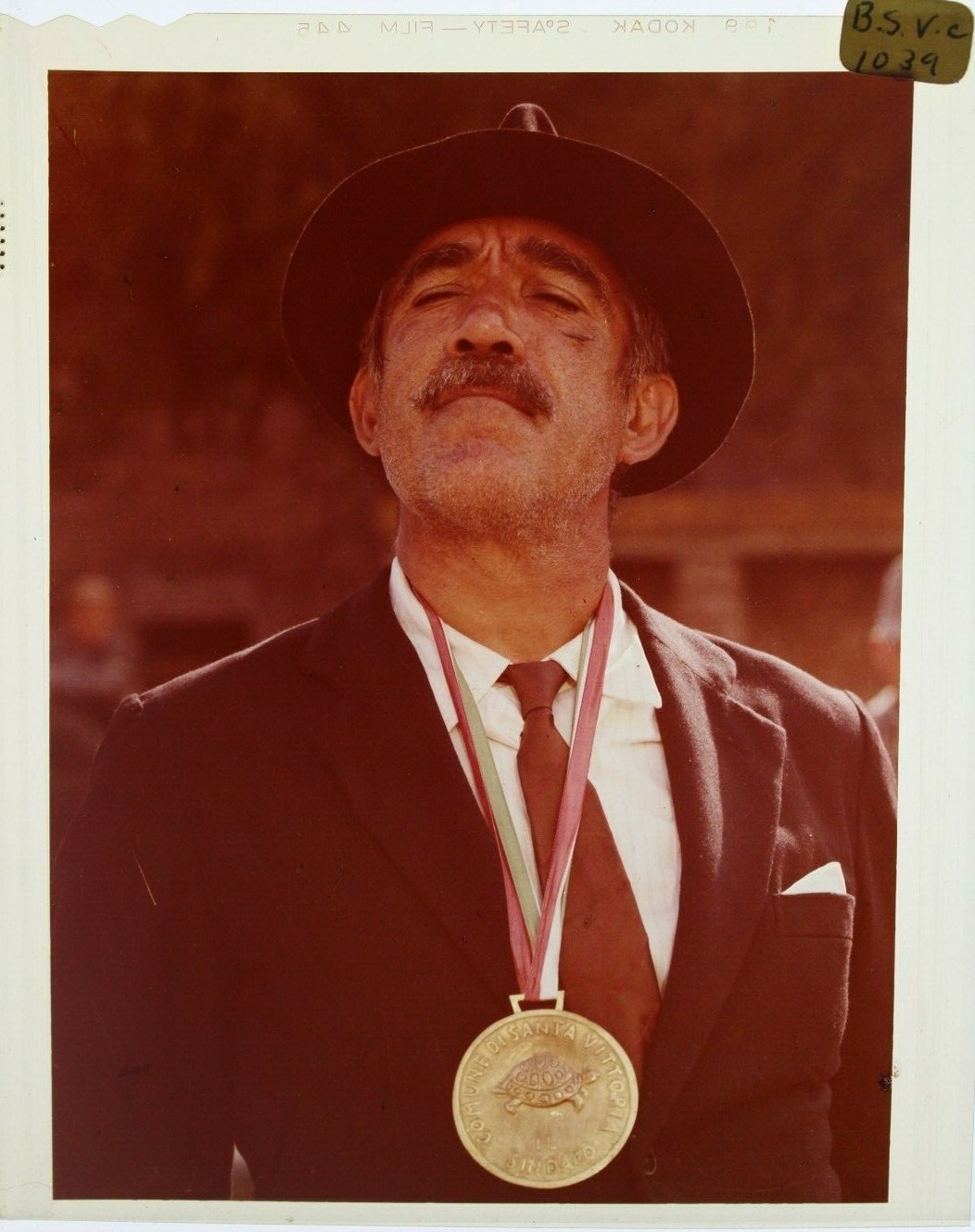Anthony Quinn 4x5" color transparency! - rare