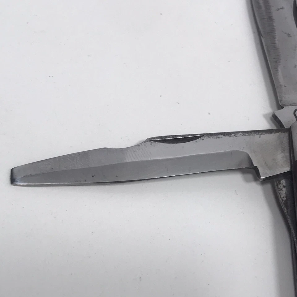 Vintage Sabre 635 Japan Folding Pocket Knife Electrician Linesman Wood Handle - Image 3 of 4