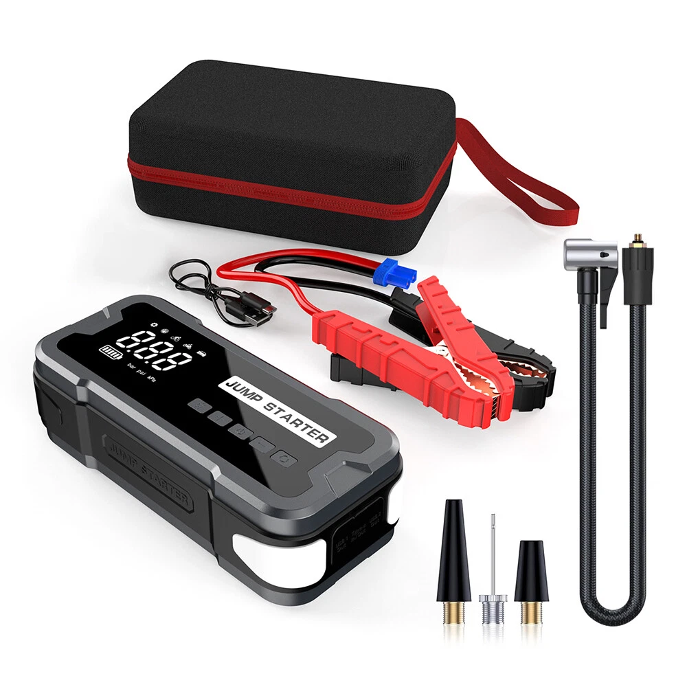 4000A Power Bank Jump Starter with Air Compressor and Emergency Battery Charger