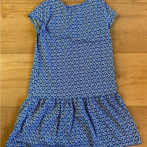 Little girl carters 10 blue floral dress short sleeve - Picture 4 of 5