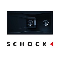 Schock Waterfall 1.5 Bowl Reversible Granite Kitchen Sink In Magma Black Schock Waterfall 1.5 Bowl Reversible Granite Kitchen Sink In Magma Black