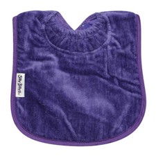 Silly Billyz Large Plain Towel Bib Purple Stain Resistant Super Absorbent