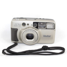 Vivitar 357PZ Quartz Date Power Lens 35mm Film Point  Shoot Camera w/Strap