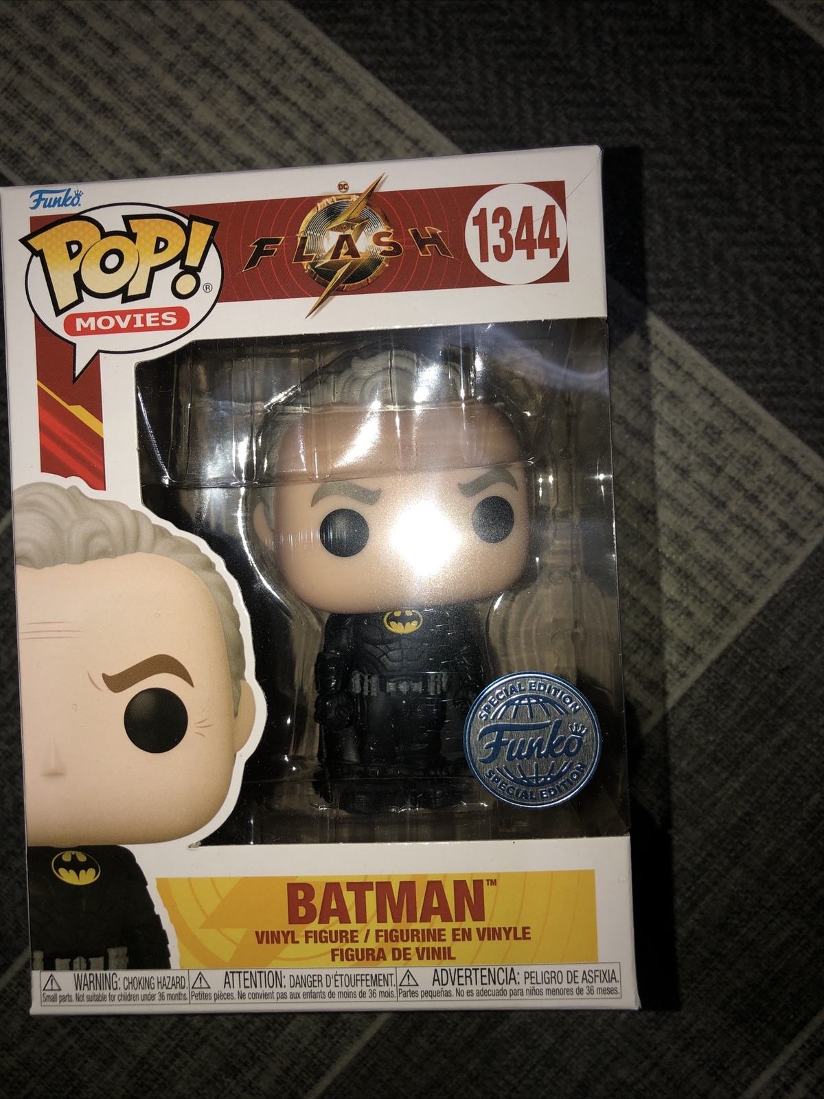 Funko POP! MOVIES *BATMAN (UNMASKED)* #1344 FLASH Funko